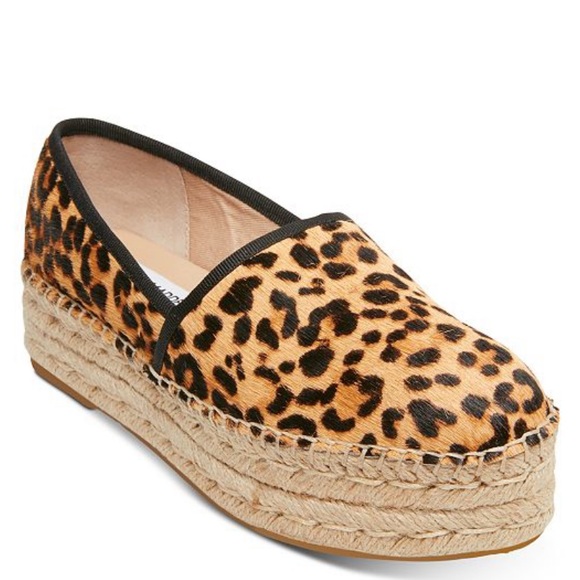 Steve madden leopard espadrilles Clearance